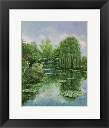 Framed Monet Garden IV Print