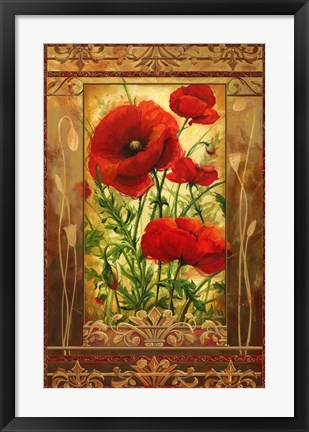 Framed Poppy Field I In Frame Print