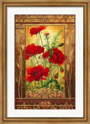 Framed Poppy Field II In Frame Print