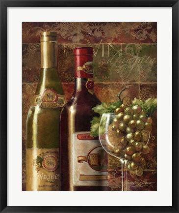 Framed Vino d&#39;Annata Print