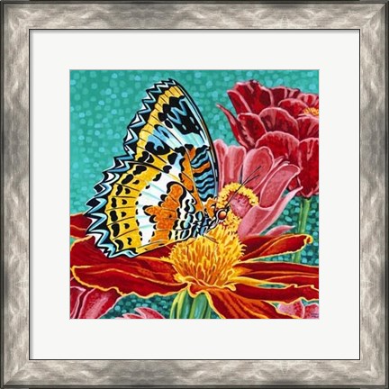 Framed Poised Butterfly I Print