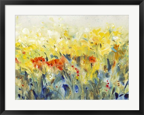 Framed Flowers Sway II Print