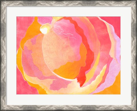 Framed Cabbage Rose III Print
