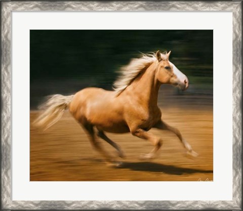 Framed Blazing Horse I Print