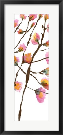 Framed Inky Blossoms II Print