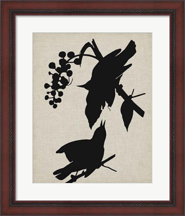 Framed Audubon Silhouette III Print