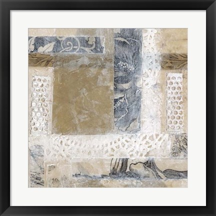 Framed Lace Collage II Print