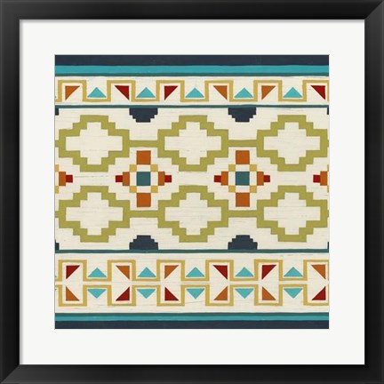 Framed Southwest Geometry I Print