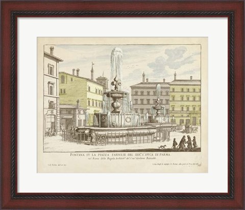 Framed Fountains of Rome IV Print