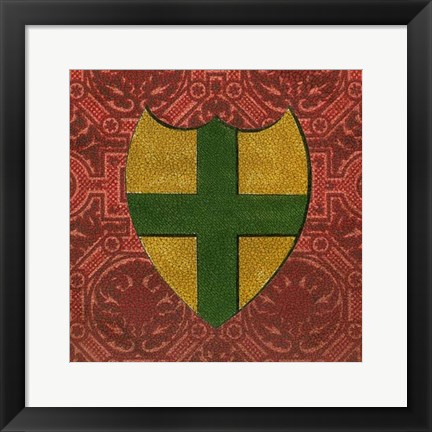 Framed Noble Crest I Print