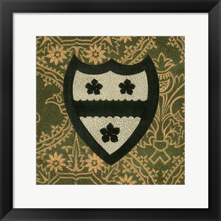 Framed Noble Crest VI Print