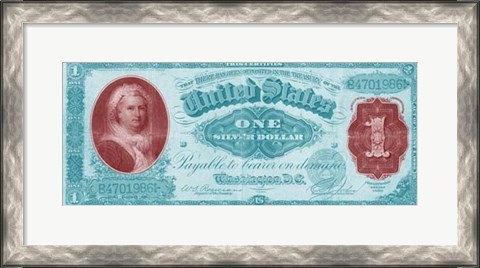 Framed Modern Currency VII Print