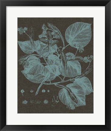 Framed Shimmering Leaves II Print
