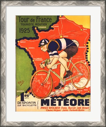 Framed Tour de France 1925 Print