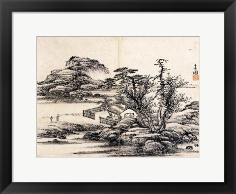 Framed Yi Han-cheol Print