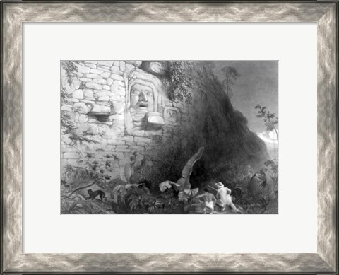 Framed Monument of the Ancient Mayan Race, Quirigua, Guatemala Print