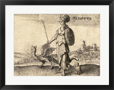Framed Greek Gods Minerva Print