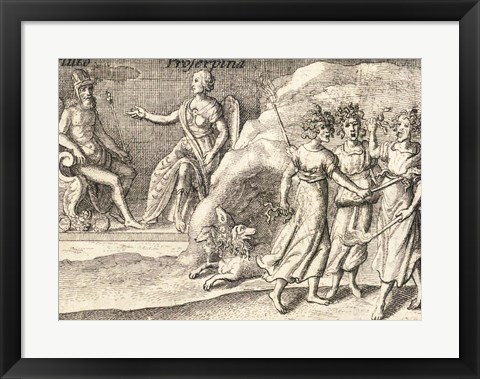 Framed Greek Gods Pluto Print