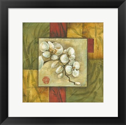 Framed Asian Orchid Montage II Print