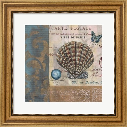 Framed Botticelli Shell I Print