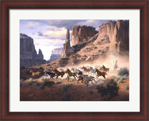 Framed Sandstone &amp; Stolen Horses Print