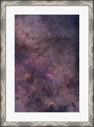 Framed NGC 6231 area oriented equatorially Print