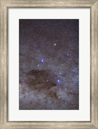 Framed Southern Cross and Coalsack Nebula in Crux Print