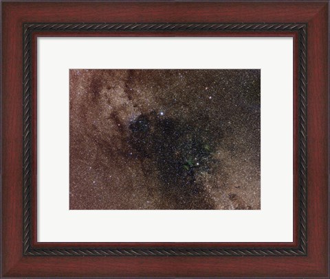 Framed Widefield view of star flux in Cygnus Print