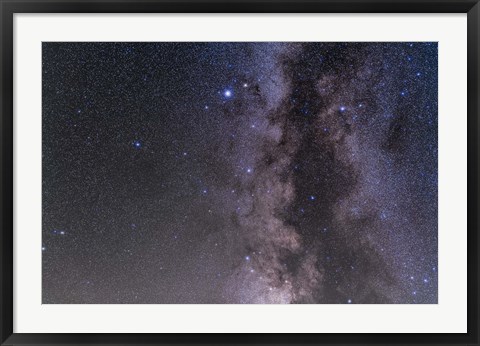 Framed Aquila constellation and the Serpens-Ophiuchus double cluster Print