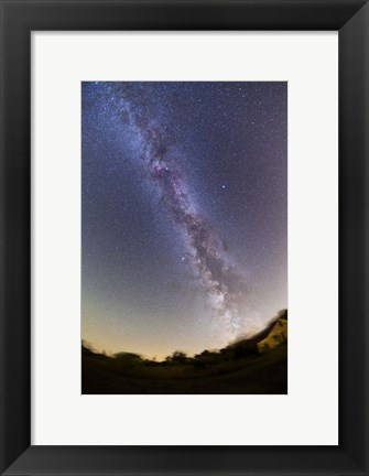 Framed Northern summer/autumn Milky Way from horizon to past the zenith, Alberta, Canada Print