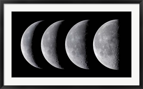 Framed Waning moon series Print