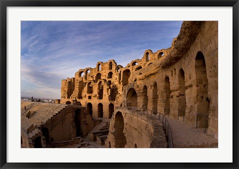 Framed Ancient Roman Amphitheater, El Jem, Tunisia Print