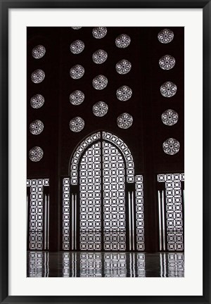 Framed Archway in Al-Hassan II mosque, Casablanca, Morocco Print