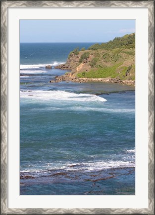 Framed Coastline, Fort Dauphin, Madagascar Print