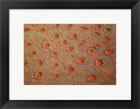 Framed Fairy circles dotting the landscape of the Namib-Rand Nature Reserve, Sossusvlei, Nambia Print