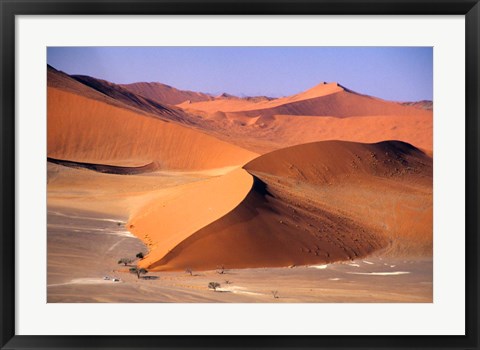 Framed Aerial Scenic, Sossuvlei Dunes, Namibia Print