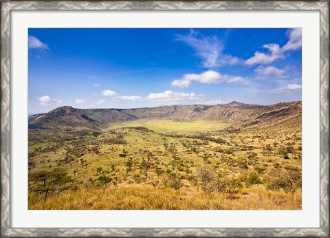 Framed Crater, Queen Elizabeth National Park, Uganda Print