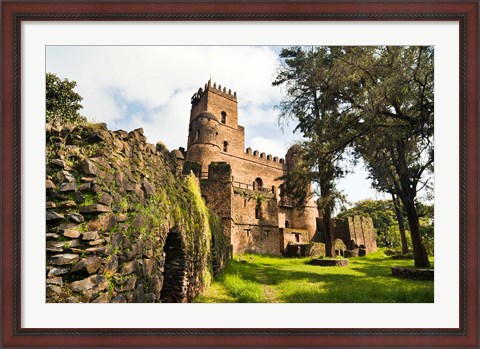 Framed Fasil Ghebbi, Castle, Gonder, East Africa Print