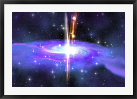 Framed stellar black hole caused by the collapse of a massive star Print