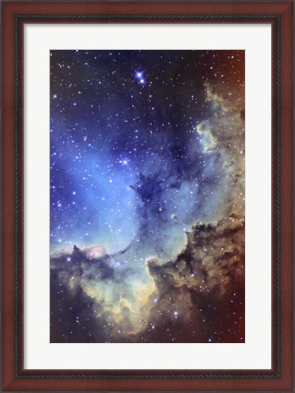 Framed NGC 7380 Emission Nebula in Cepheus Print