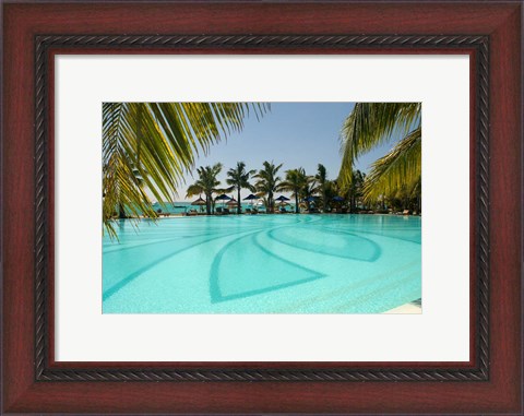 Framed Mauritius, Le Morne. Paradis Hotel and Golf Club Print
