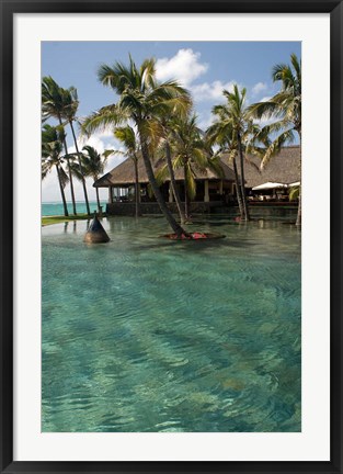 Framed Mauritius, Poste de Flacq. Belle Mare Plage resort Print