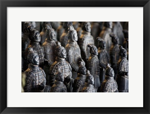 Framed Imperial terra cotta warriors in battle formation Print