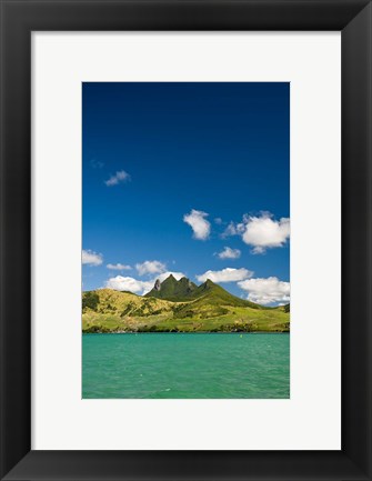 Framed Lion Mountains in South Mauritius, Africa Print