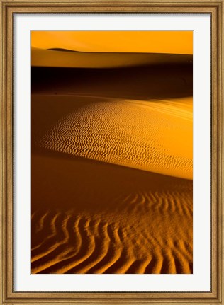 Framed Libya, Fezzan, Desert Dunes of the Erg Murzuq Print