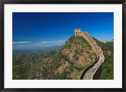 Framed Landscape of Great Wall, Jinshanling, China Print