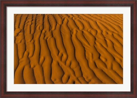 Framed Natural sand patterns, Sahara, Douz, Tunisi, Africa Print