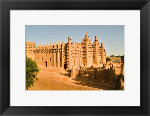 Framed Mosque, Mali, West Africa Print