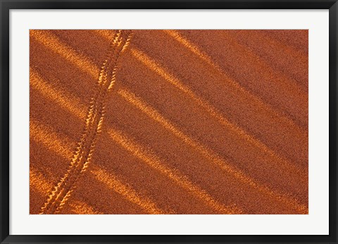 Framed Sand patterns, Namib-Naukluft National Park, Namibia Print