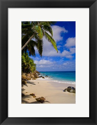 Framed Serene Anse Victorin Beach, Seychelles, Africa Print